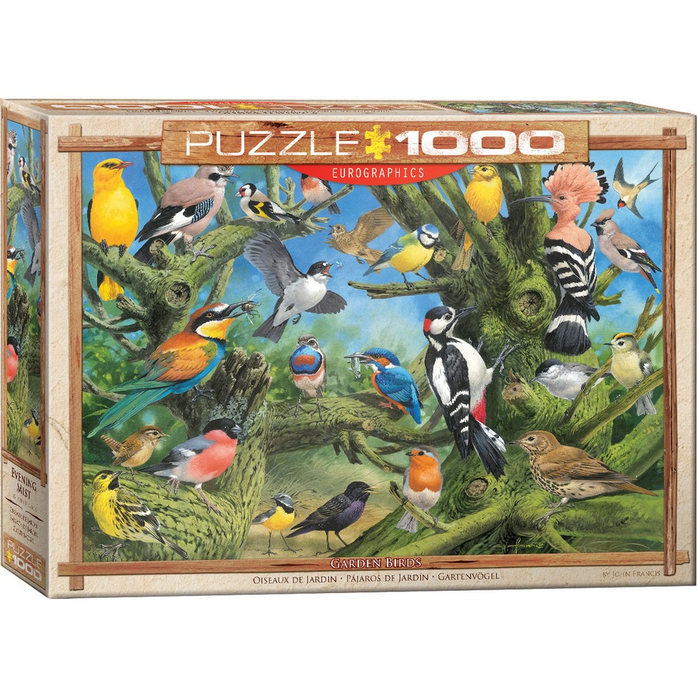 Eurographics - Garden Birds; Jardin 1000 Piece - Jigsaw Puzzle