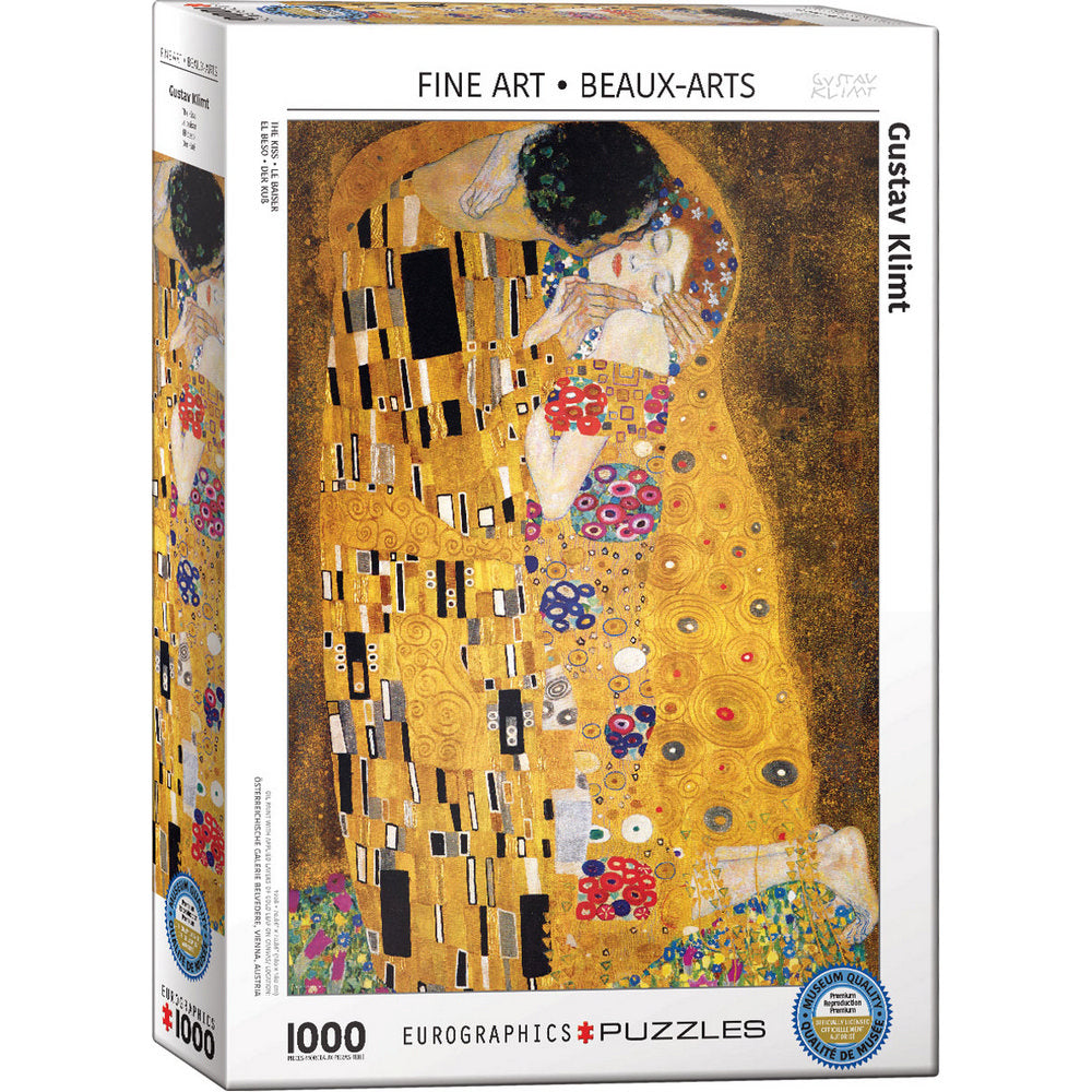 Eurographics - Klimt; The Kiss 1000 White Box - Jigsaw Puzzle
