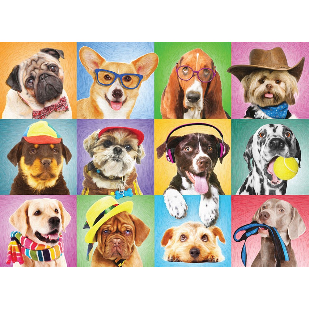 Eurographics - Silly Dogs 300pcxxl - Jigsaw Puzzle