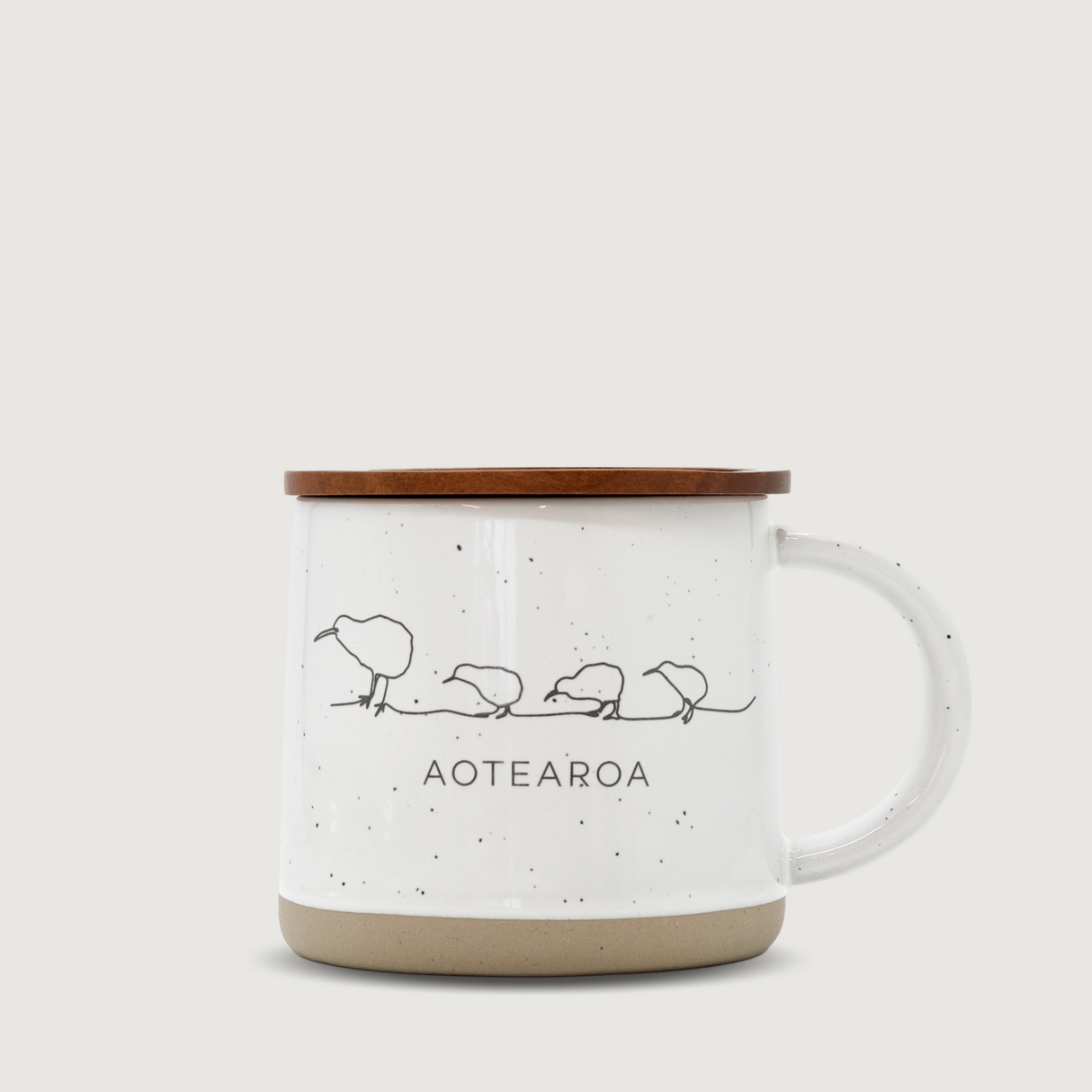 Moana Road - Kiwi Ceramic Mug - Stone - 2 units