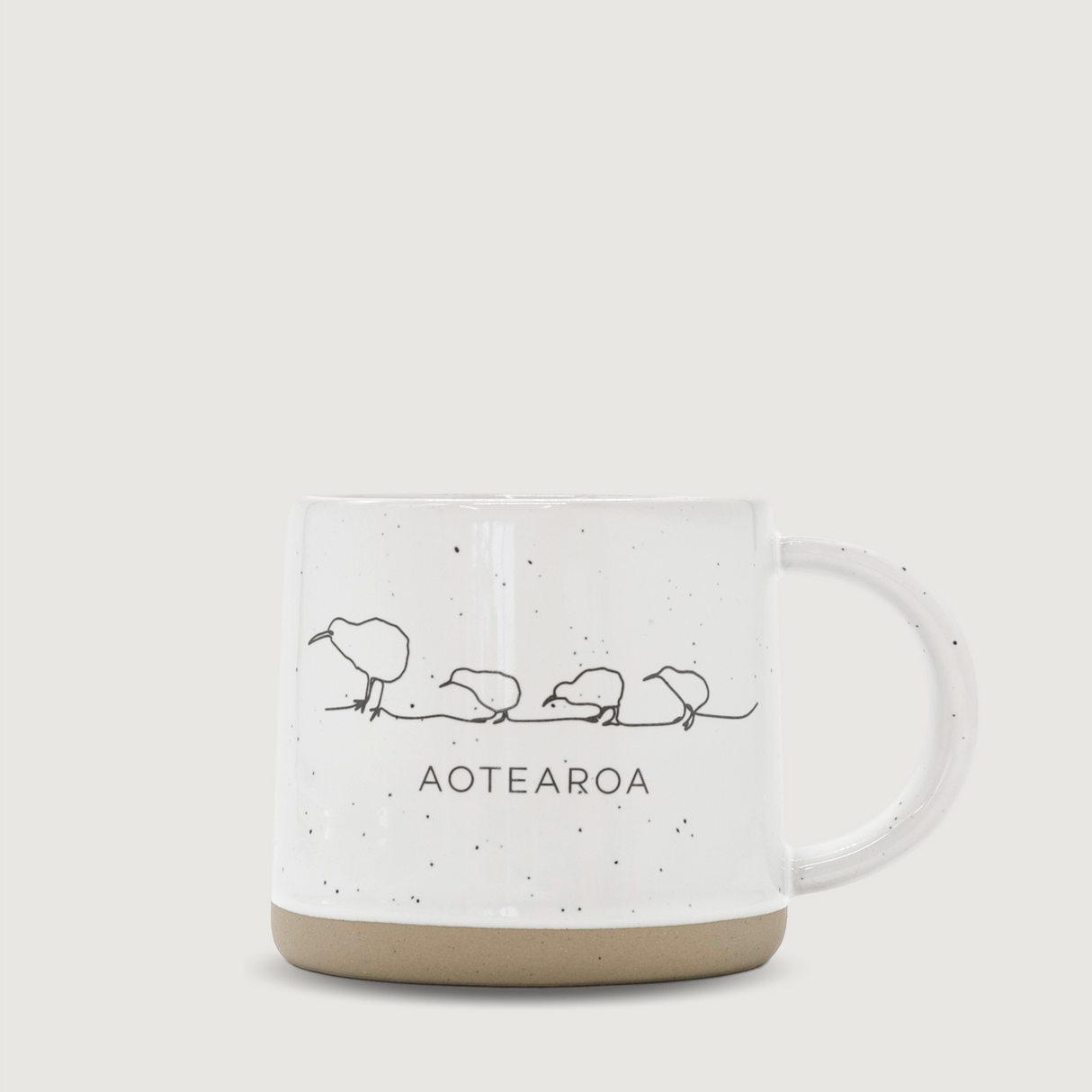 Moana Road - Kiwi Ceramic Mug - Stone - 2 units