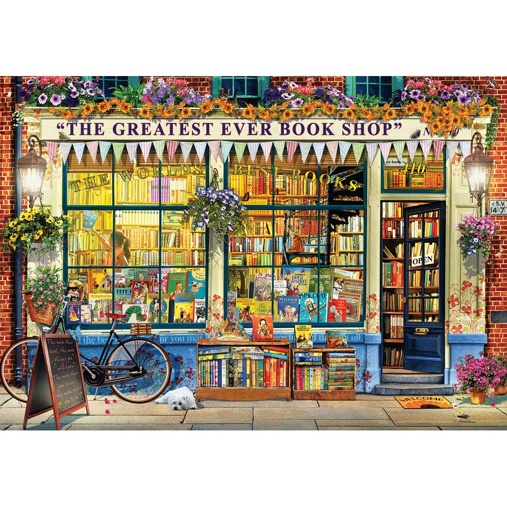 Eurographics - The Greatest Bookstore 1000 Piece - Jigsaw Puzzle