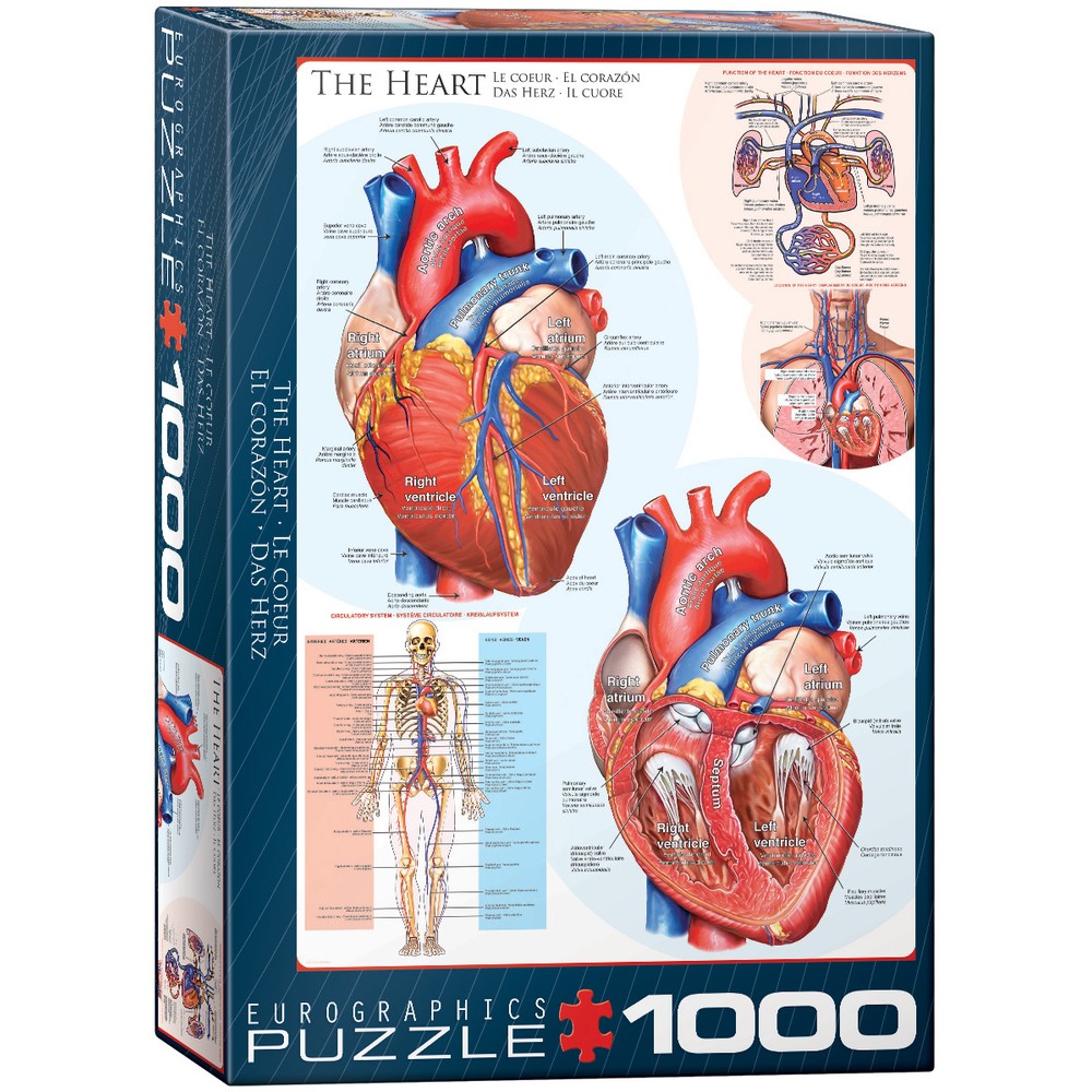 Eurographics - The Heart 1000 Piece - Jigsaw Puzzle