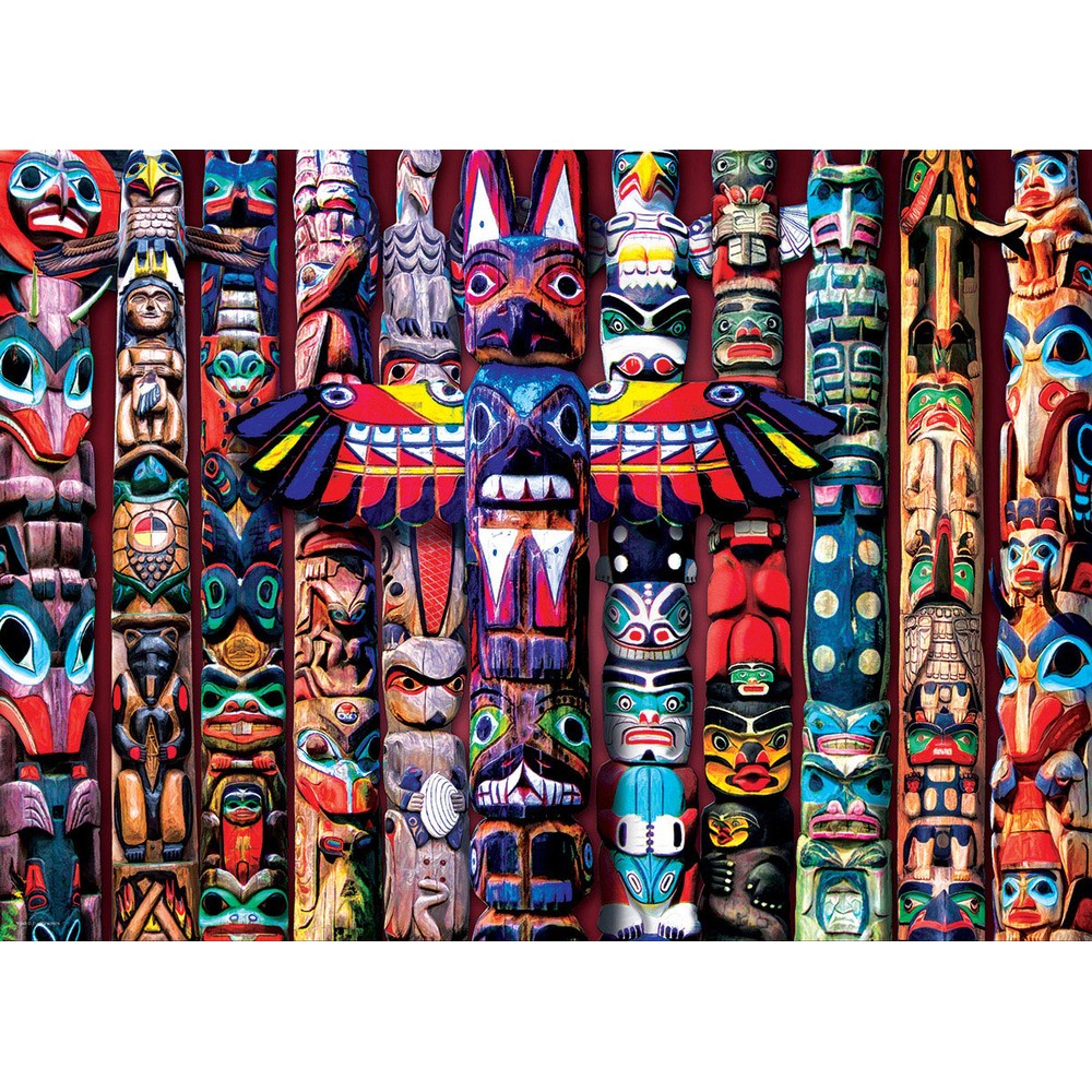 Eurographics - Totem Poles 1000 Piece - Jigsaw Puzzle