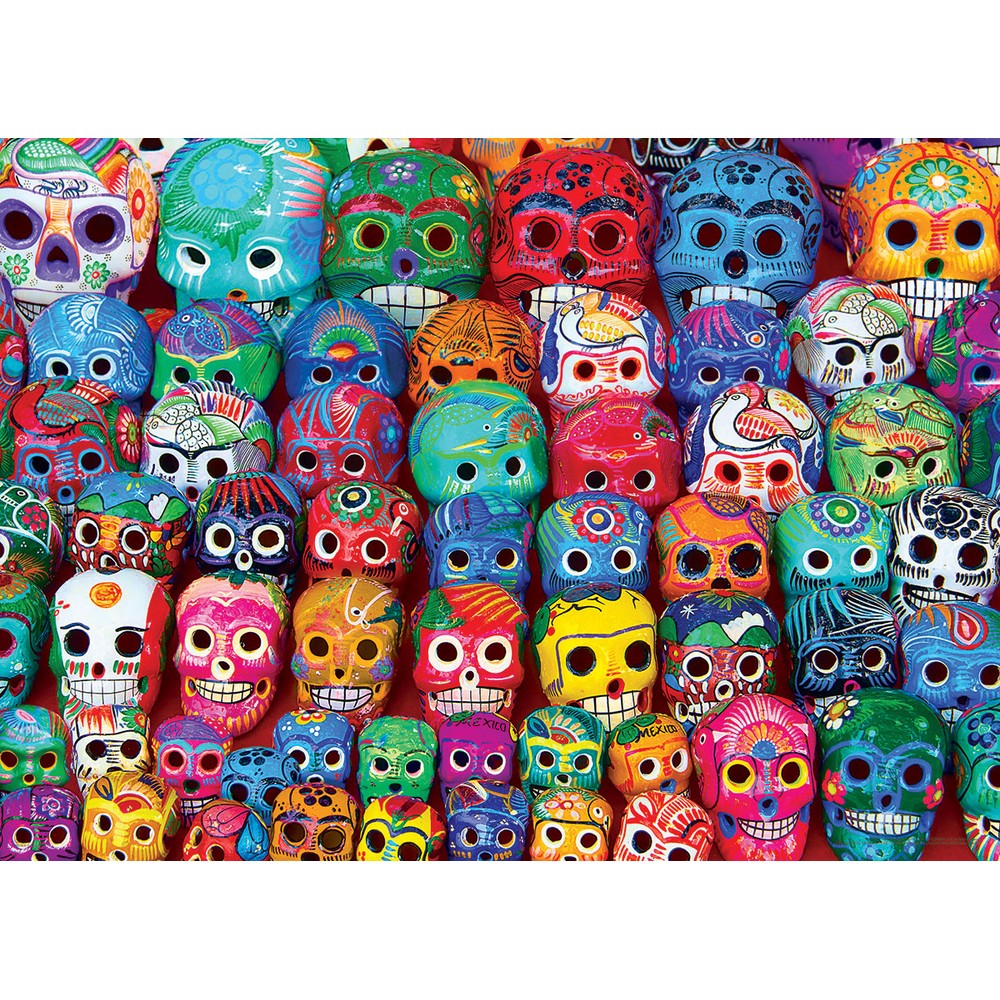 Eurographics - Traditional Mexican Skulls - Jigsaw Puzzle
