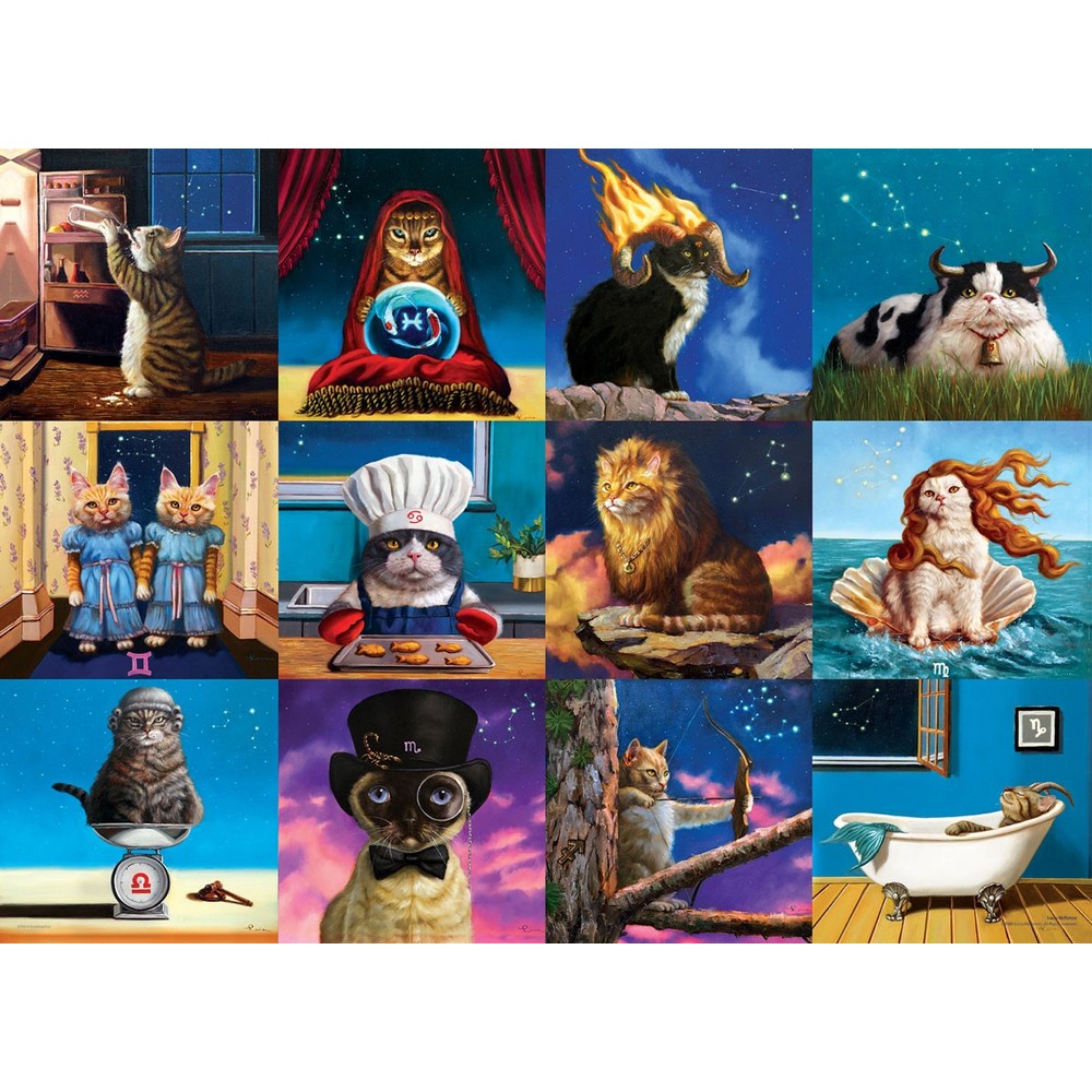 Eurographics - Zodiac Cats 1000 Piece - Jigsaw Puzzle