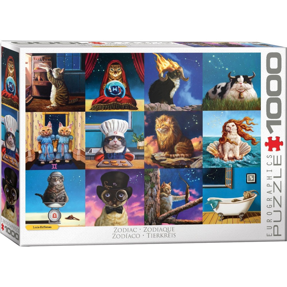 Eurographics - Zodiac Cats 1000 Piece - Jigsaw Puzzle