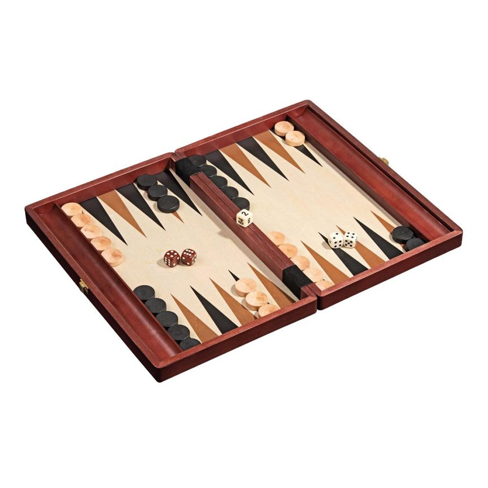 Backgammon;14" Folding Wood