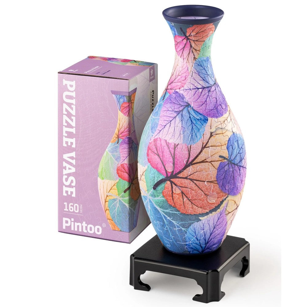 Puzzle - Vase - Colourful Leaves