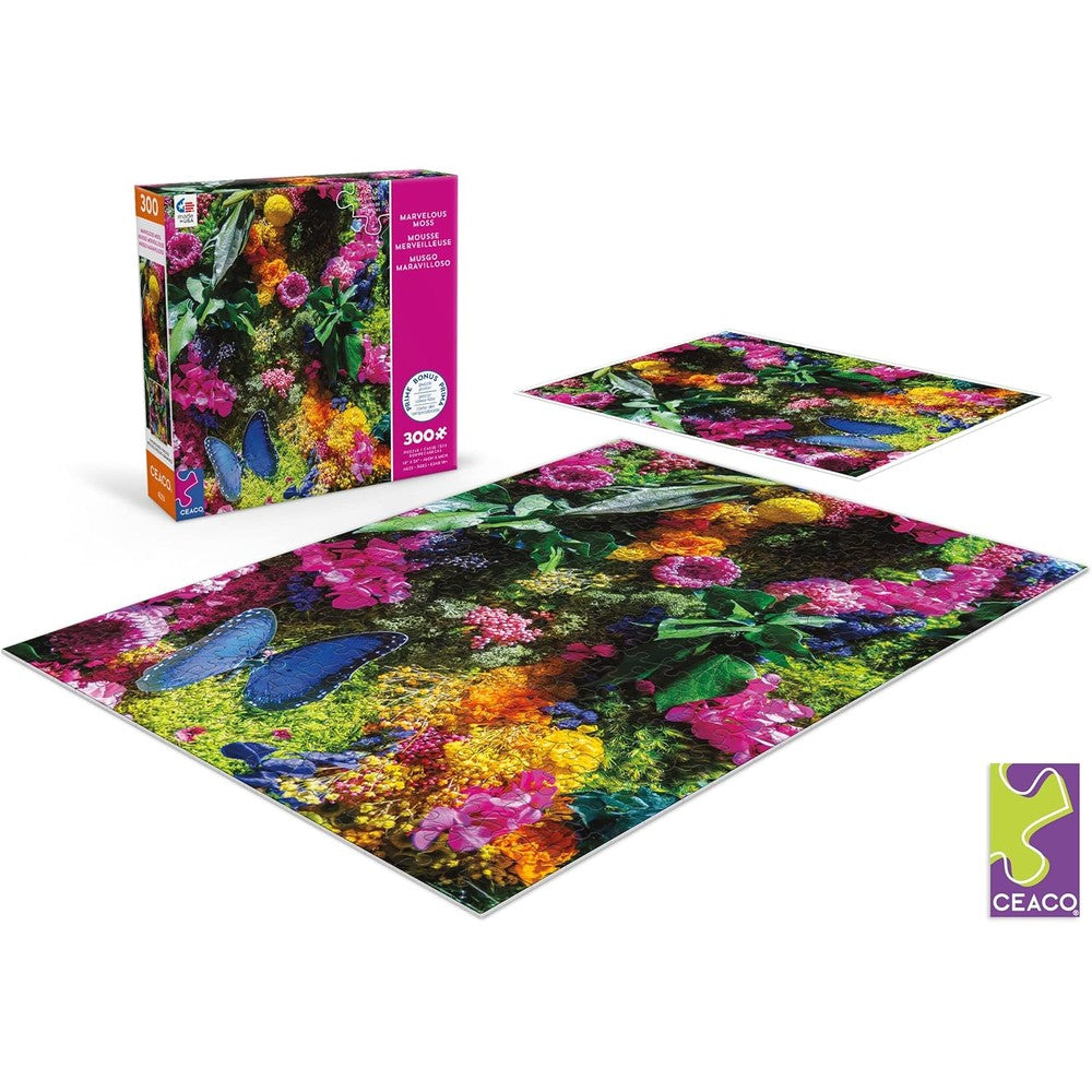 Puzzle - Ceaco - Marvelous Moss Butrfly;300Pcxl
