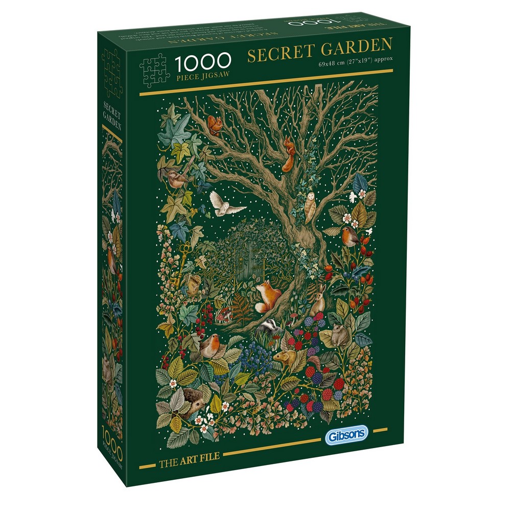 Gibsons - Art File Secret Garden 1000 Piece - Jigsaw Puzzle