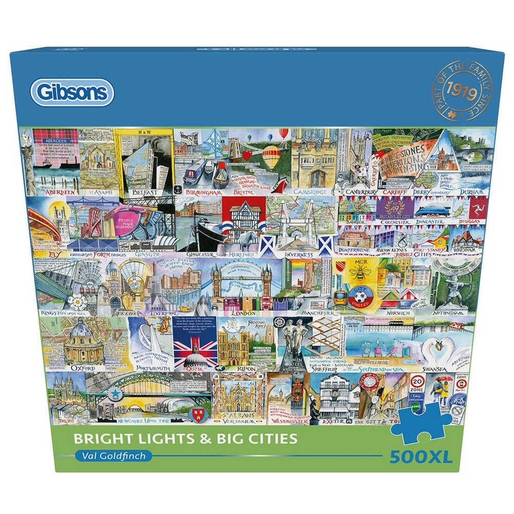Puzzle - Gibsons - Bright Lights Big Cities 500Xl