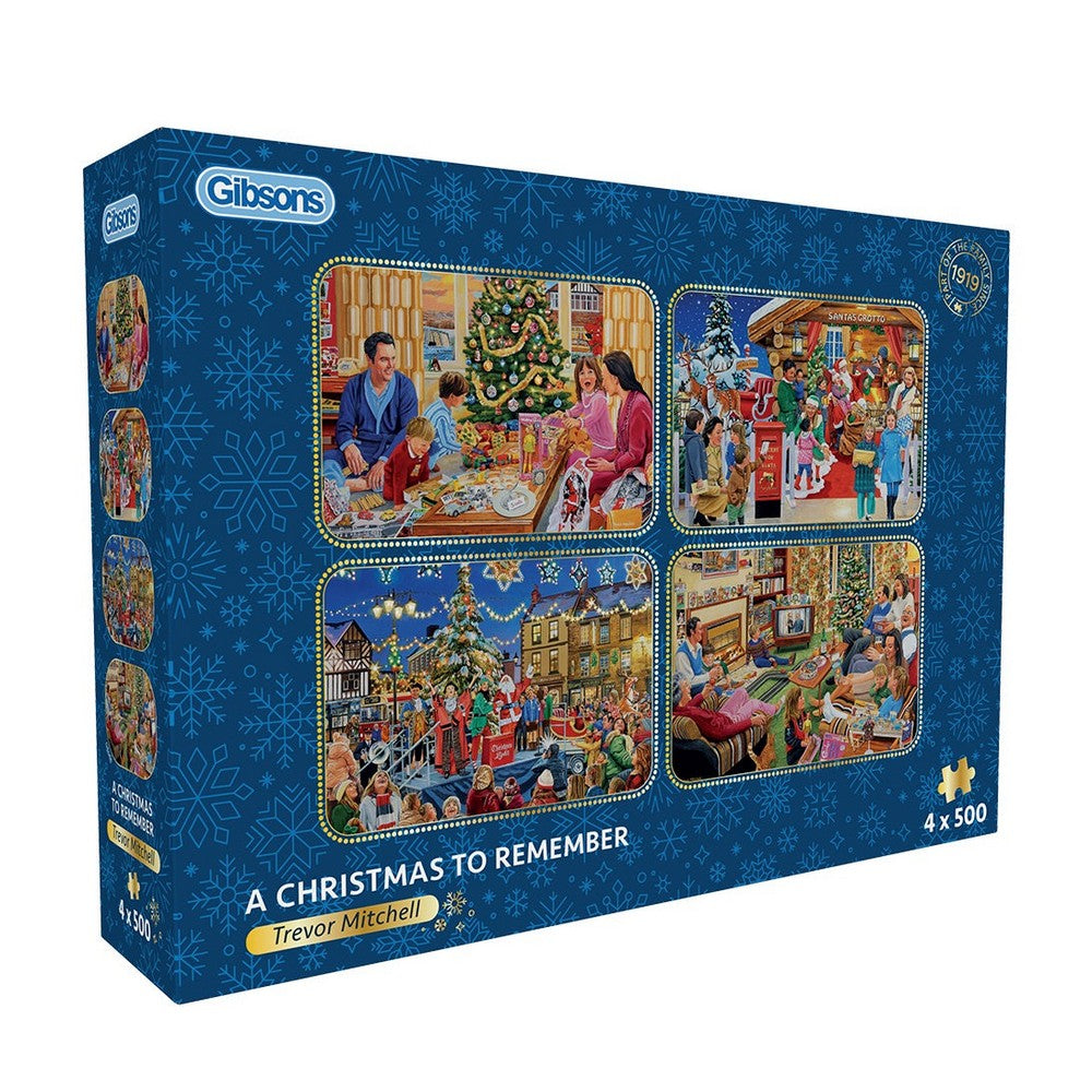 Puzzle - Gibsons - Christmas To Remember 4 X 500P