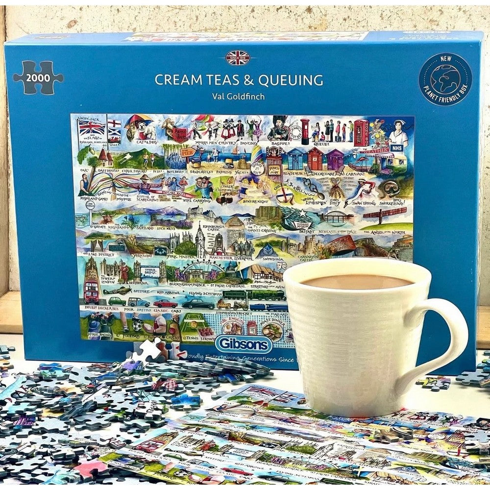 Puzzle - Gibsons - Cream Teas & Queuing 2000Pc