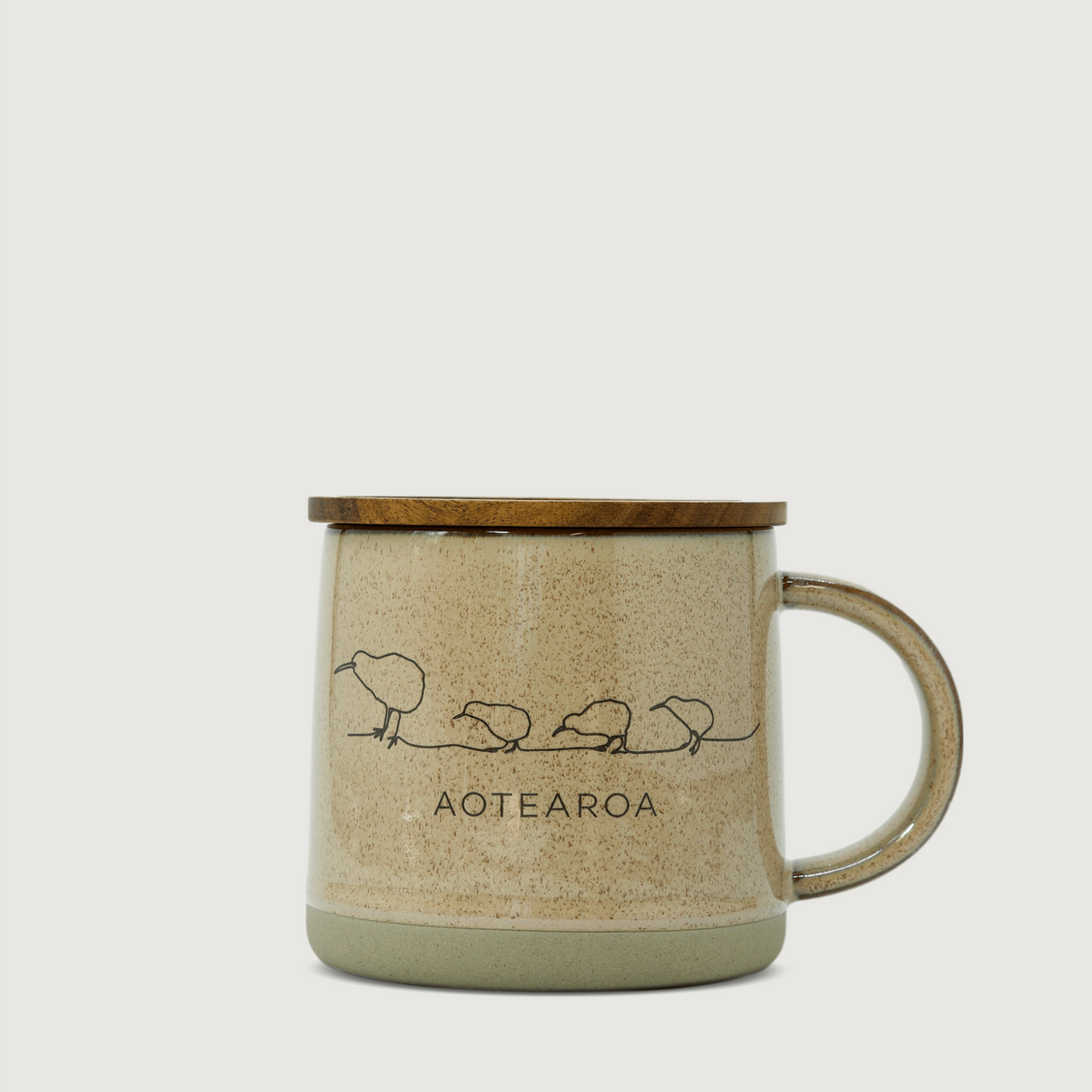 Moana Road - Kiwi Ceramic Mug - Brown - 2 units