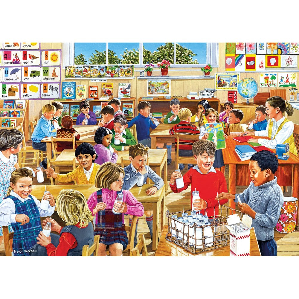 Puzzle - Gibsons - School Days 4 X 500Pc