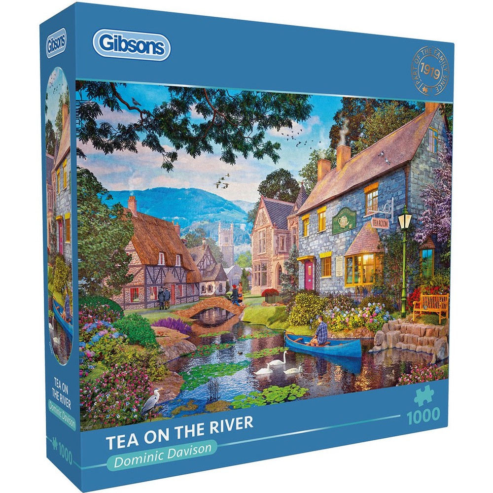 Gibsons - Tea On The River 1000 Piece - Jigsaw Puzzle