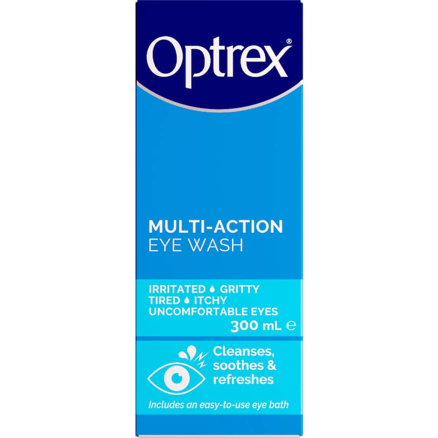 Optrex Eye Care Eye Wash With Eye Bath 300mL