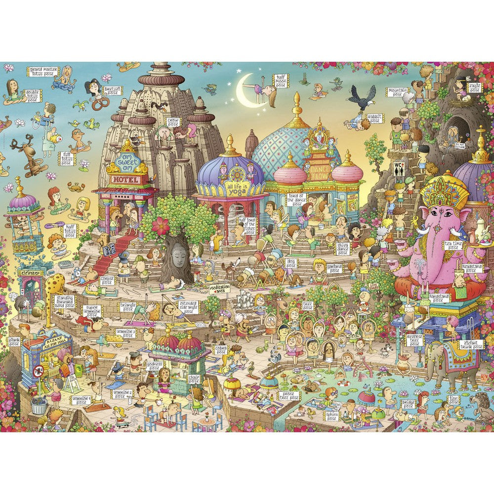 Puzzle - Heye - Triangular Box - Degano; Yogaland 1500Pc