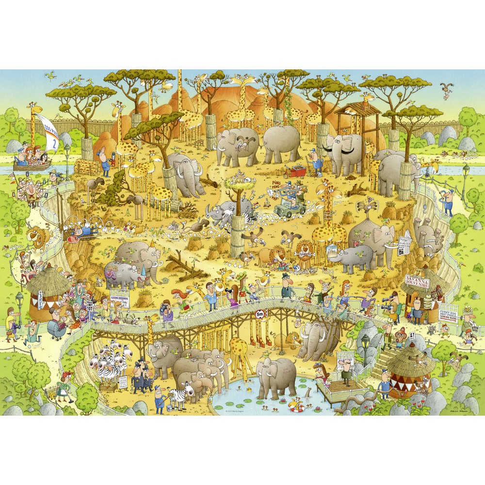 Heye - Funky Zoo; African Habitat - Jigsaw Puzzle