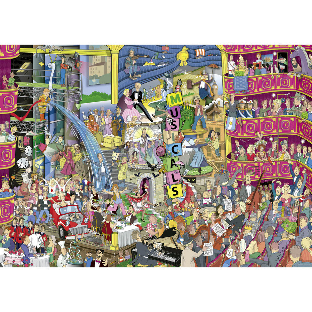 Puzzle - Heye - Triangular Box - Lyon; Best Of Musicals 1000Pc