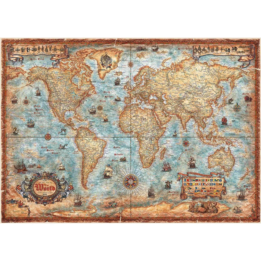 Puzzle - Heye - Map Art; The World 2000Pc