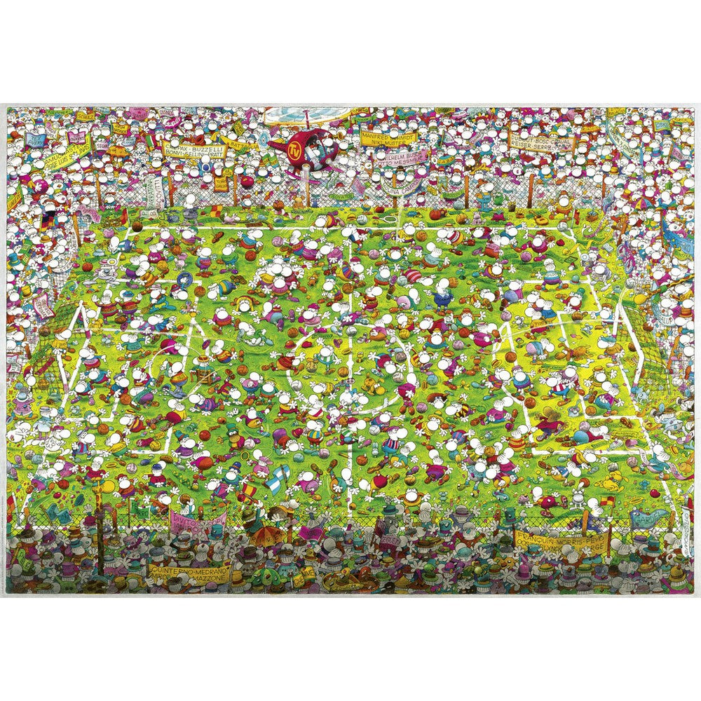 Puzzle - Heye - Triangular Box - Mordillo; Crazy World Cup 4000