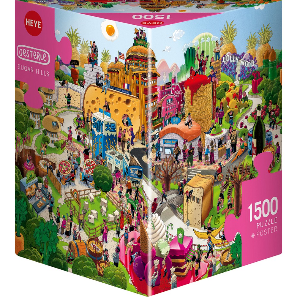 Puzzle - Heye - Triangular Box - Oesterle; Sugar Hills 1500Pc