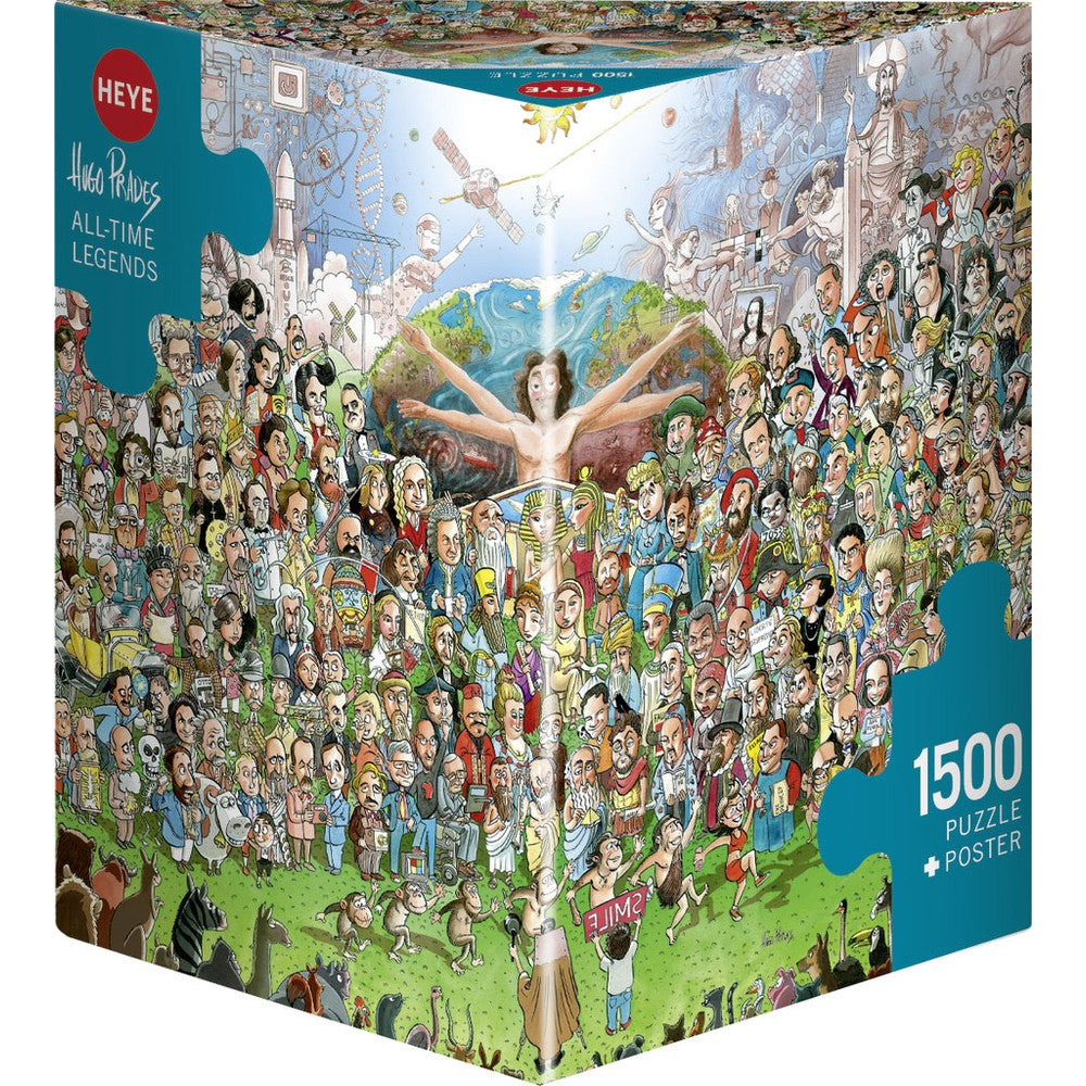 Puzzle - Heye - Triangular Box - Prades; All-Time Legends 1500P