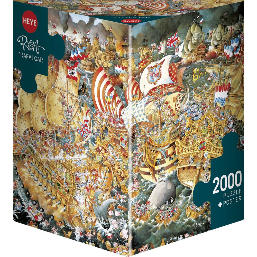Heye - Triangular Box - Ryba; Trafalgar 2000 Piece - Jigsaw Puzzle