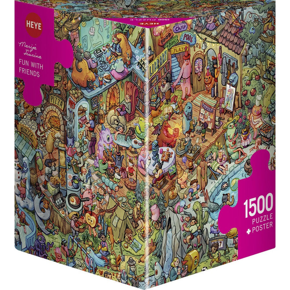 Puzzle - Heye - Triangular Box - Tiurina; Fun With Friends 1500