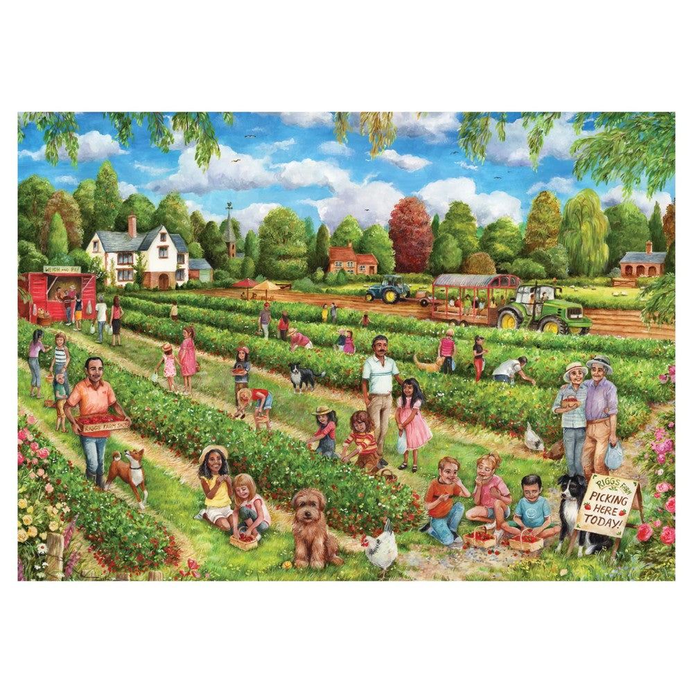 Puzzle - Jumbo - Strawberry Picking 1000
