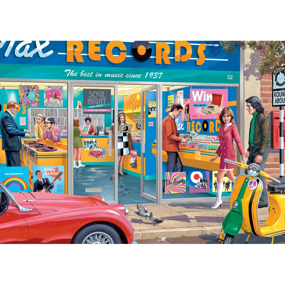 Puzzle - Jumbo - The Record Shop 1000Pc