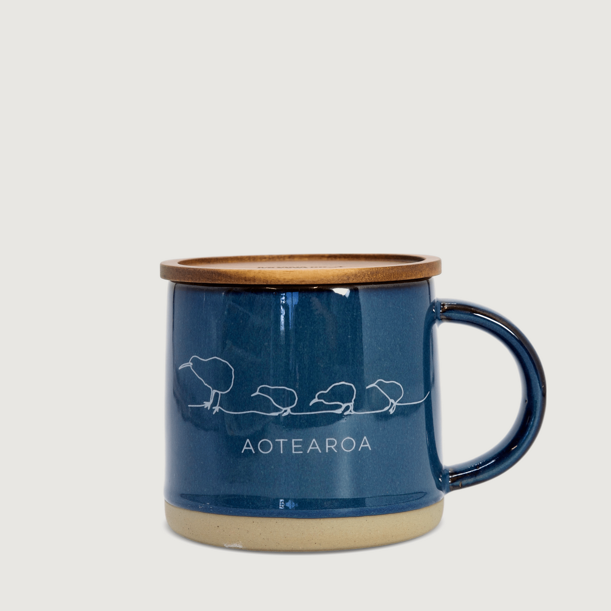 Moana Road - Kiwi Ceramic Mug - Navy