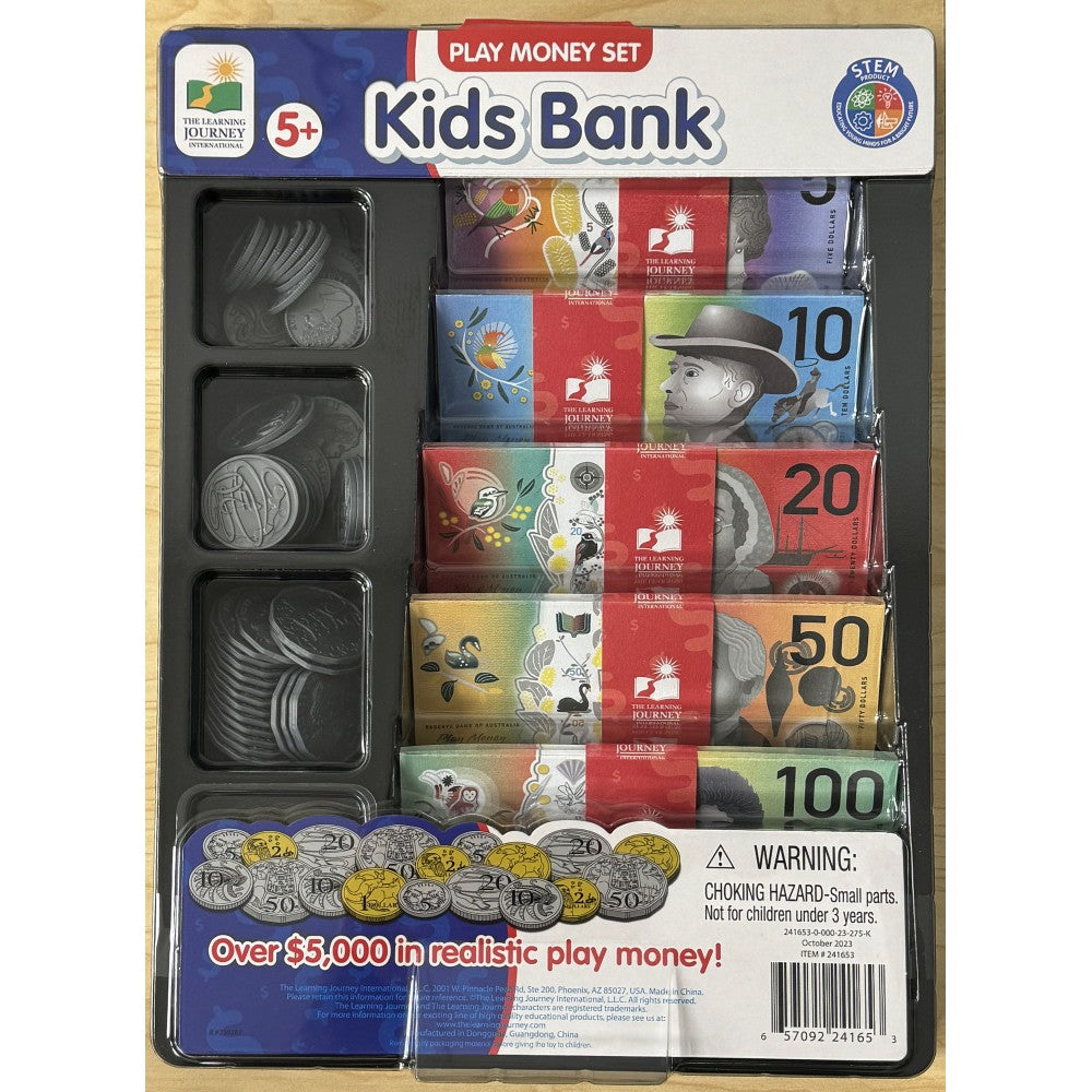 Kids Bank Play Money Set - Board Game