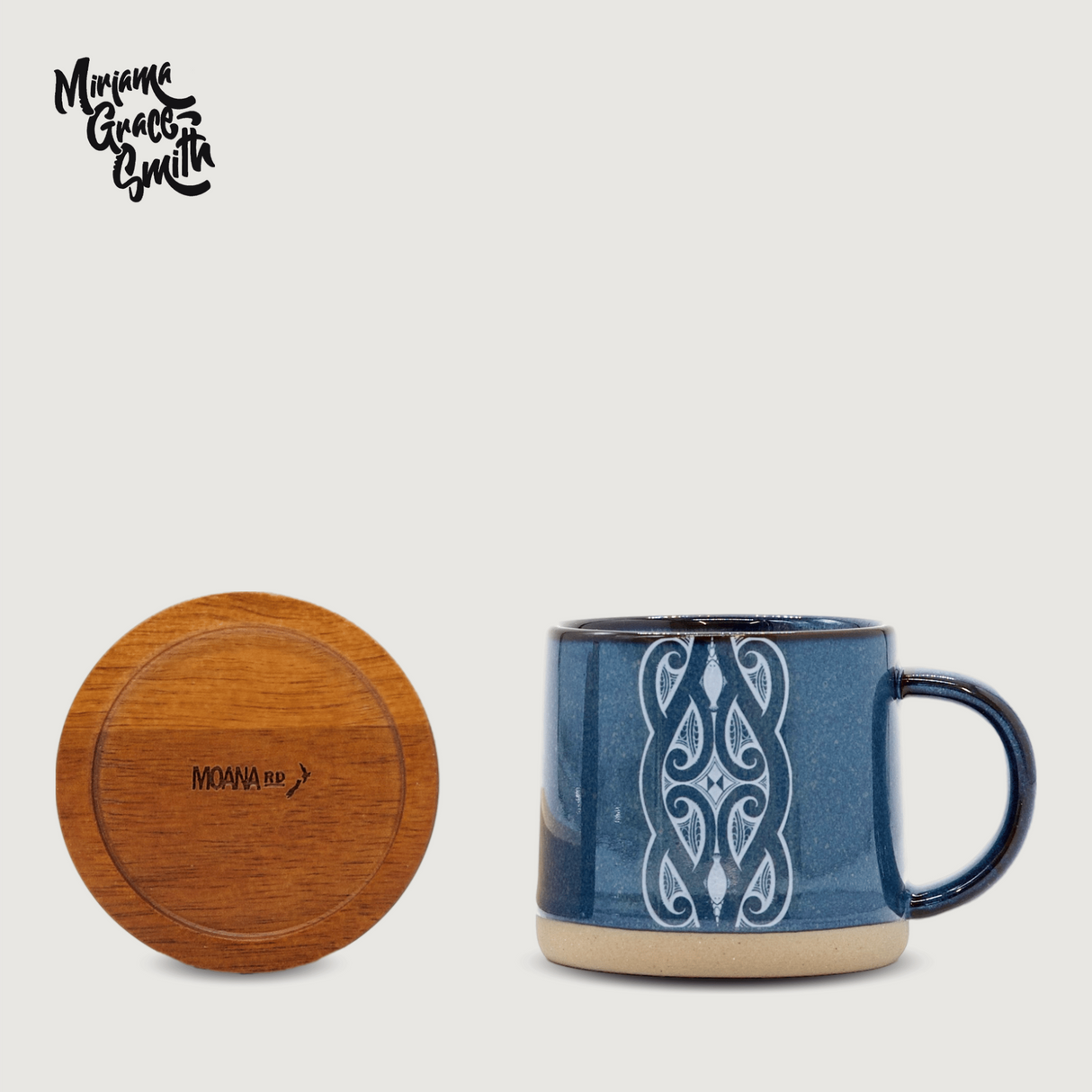 Moana Road - Miriama Grace-Smith Ceramic Espresso Mug - Navy - 2 units