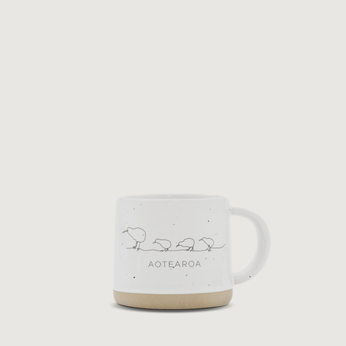 Moana Road - Kiwi Ceramic Espresso Mug - Stone