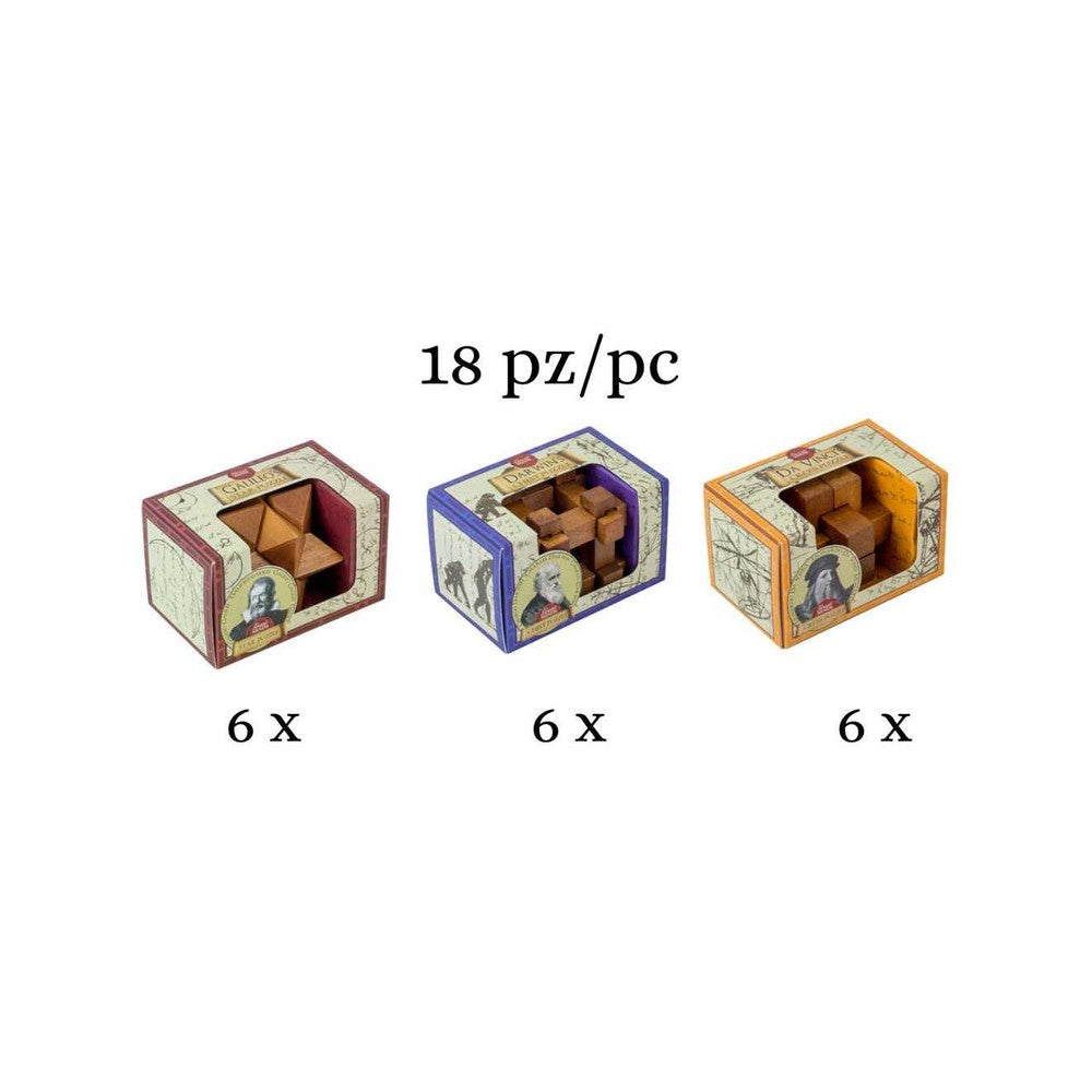 Puzzle - Professor Puzzle - Great Minds Mini Wood X 18