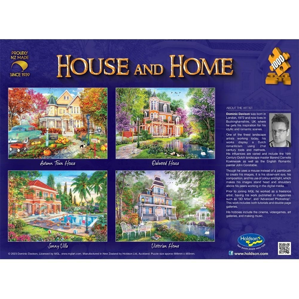 Puzzle - Holdson - House & Home Autumn Town 1000P