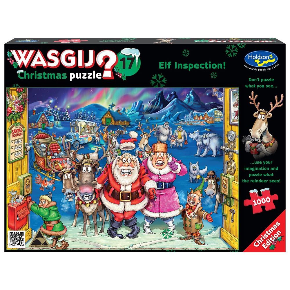 Wasgij? Christmas #17 Elf Inspection Holdson 1000pc Jigsaw Puzzle