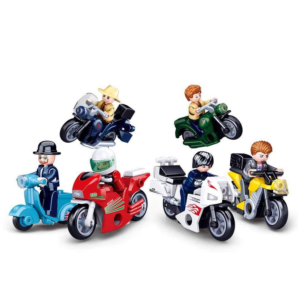 Town Motorcycles Display Of 12