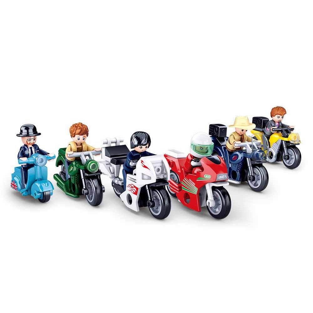 Town Motorcycles Display Of 12