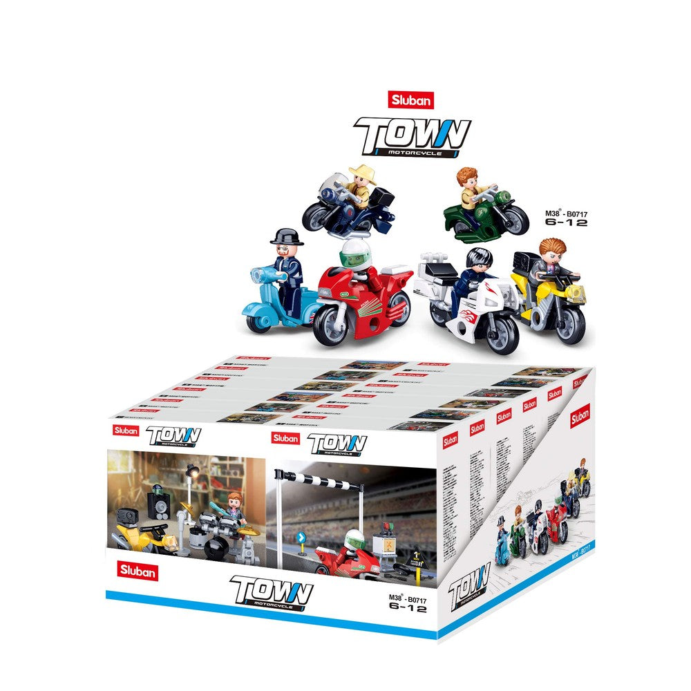 Town Motorcycles Display Of 12