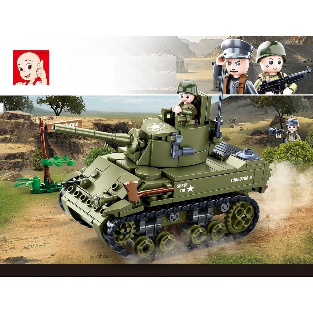 Ww2 M5 Light Tank 344Pcs