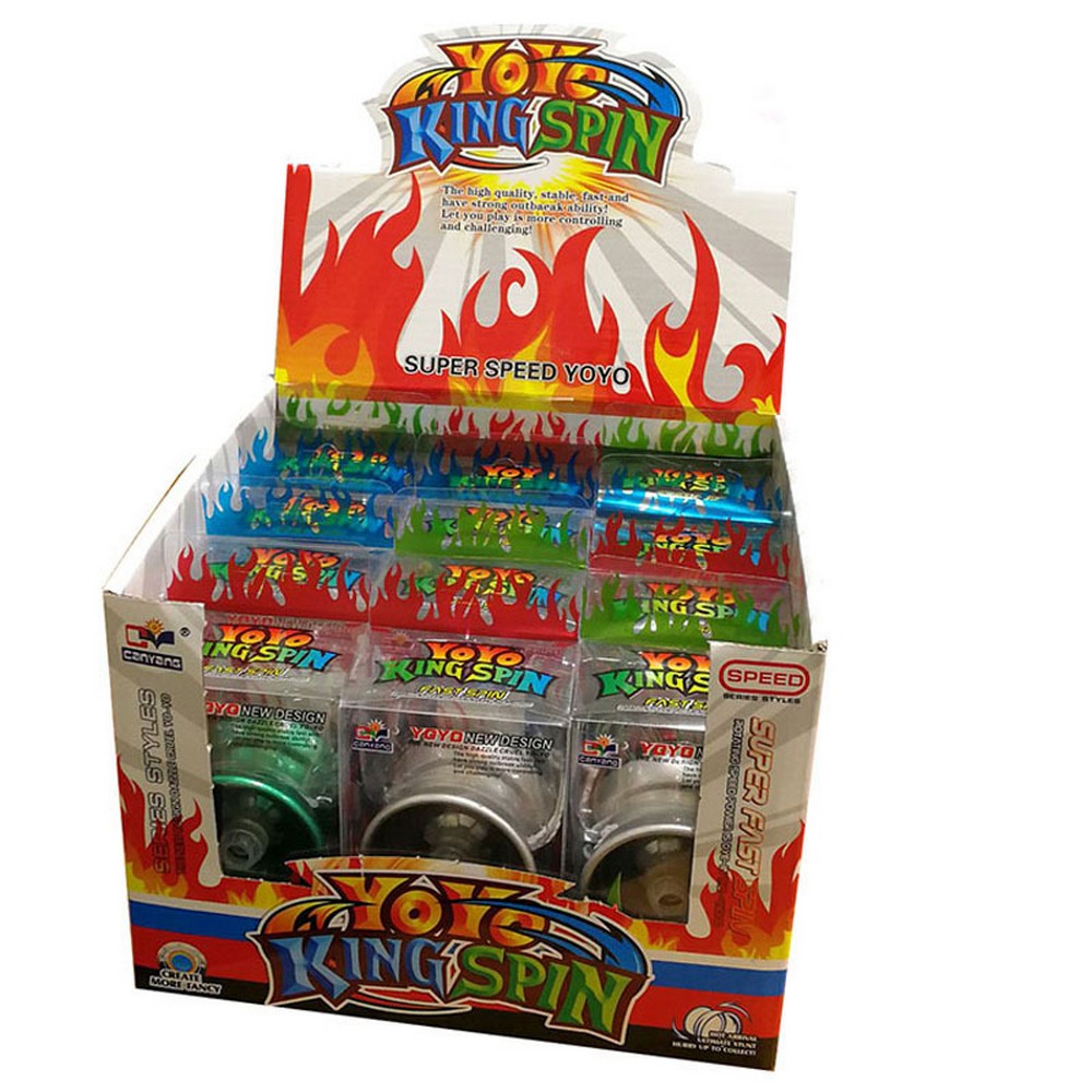 Yo-Yos King Spin Display Of 12