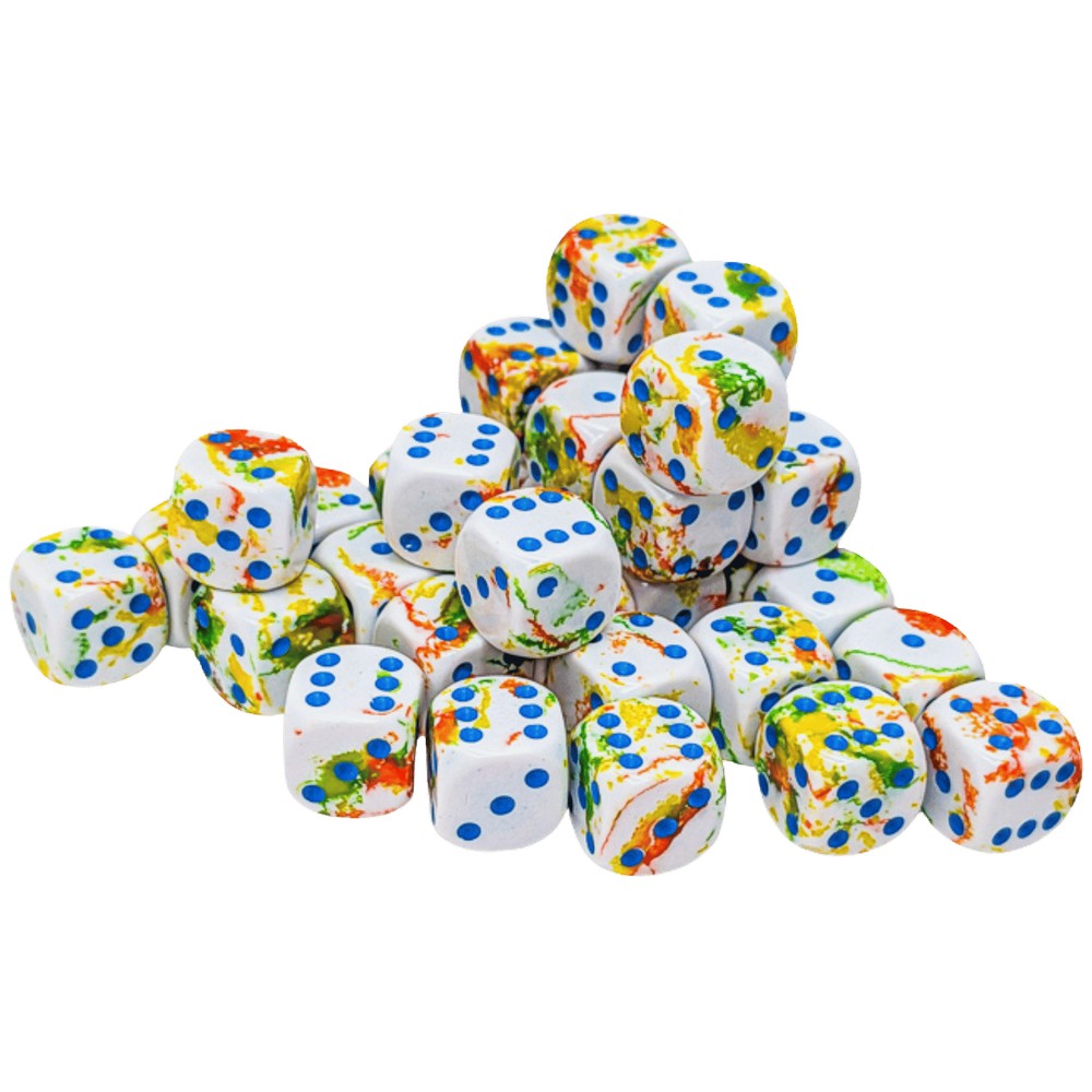 CHX 24809 Brush Breezy/blue 12mm d6 Dice Block (36 dice) - Gaming Accessory