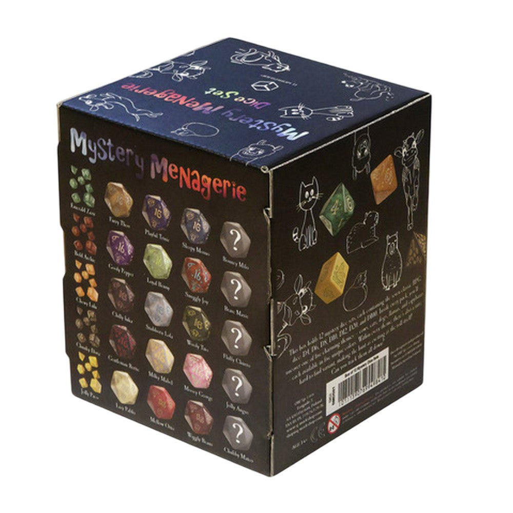 Q Workshop - Box of 12 Mystery Menagerie Dice Sets