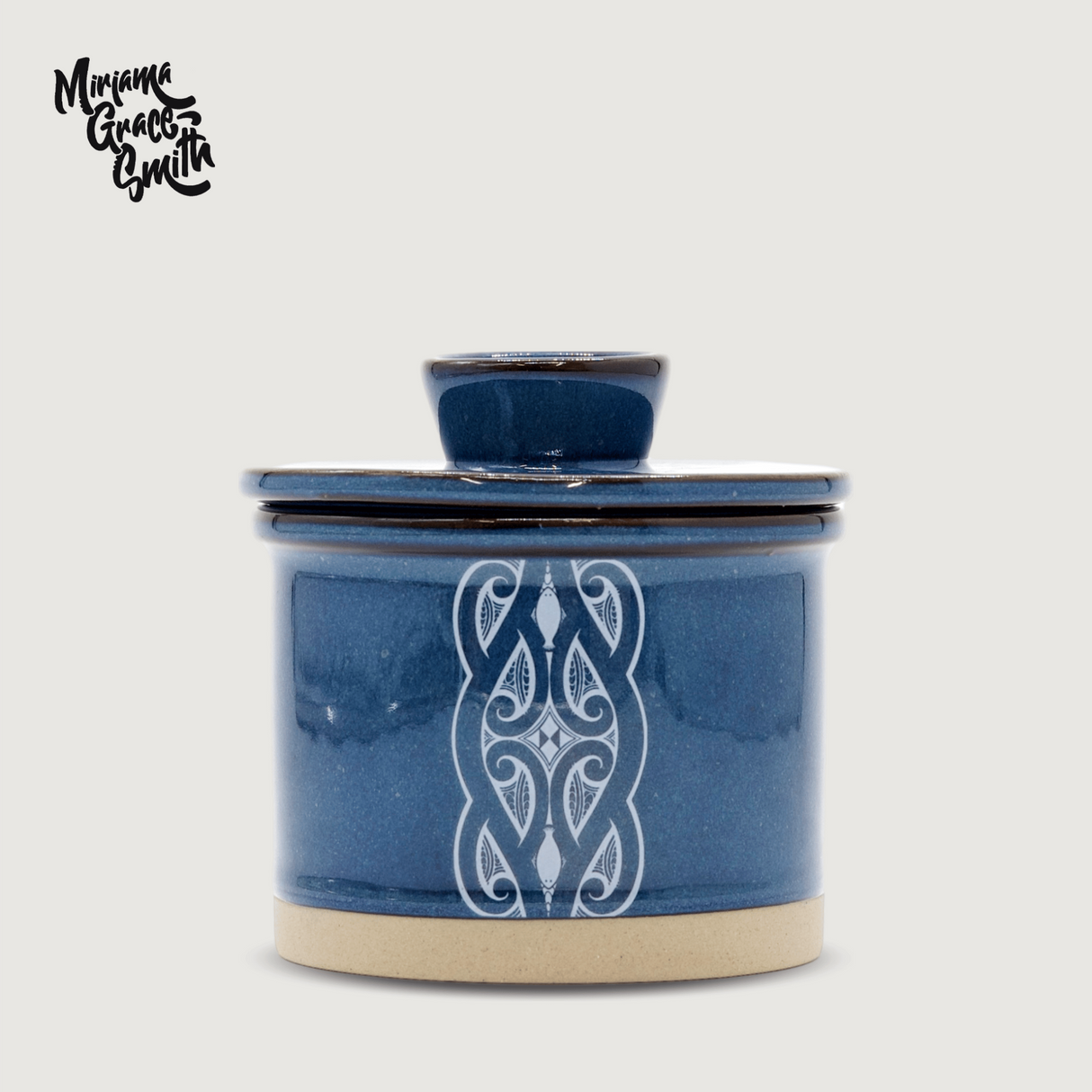 Moana Road - Miriama Grace-Smith Ceramic Butter Bell - Navy - 2 units
