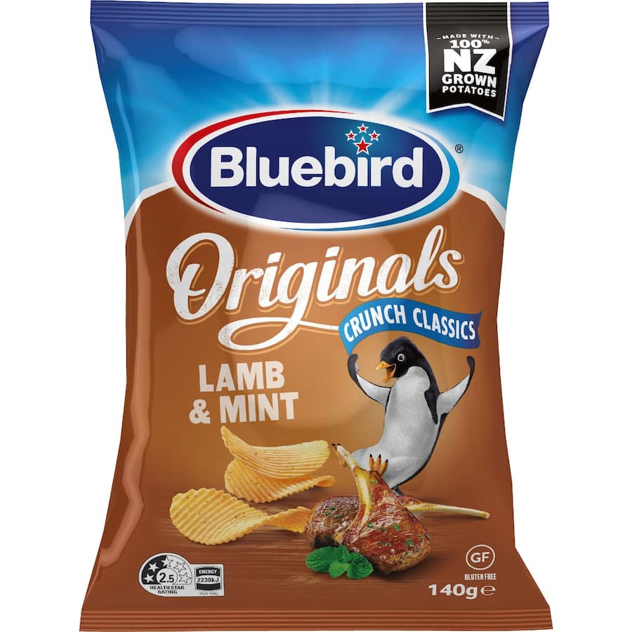 Bluebird Originals Chips Lamb & Mint 140g