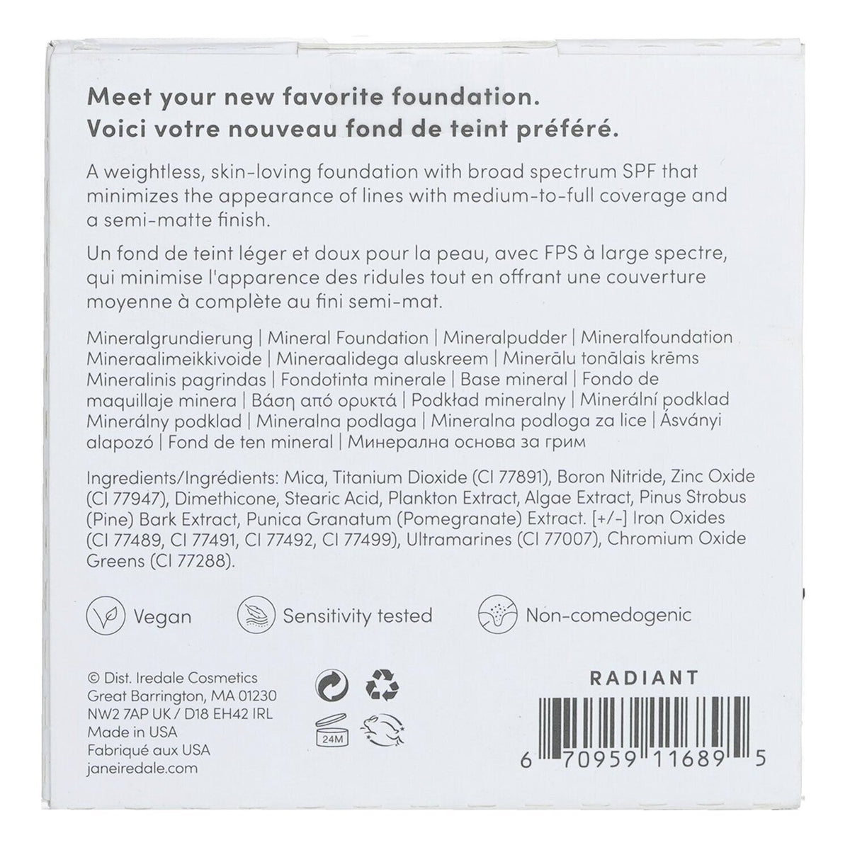 Jane Iredale - PurePressed Base Mineral Foundation Refill SPF 20 - Radiant - 9.